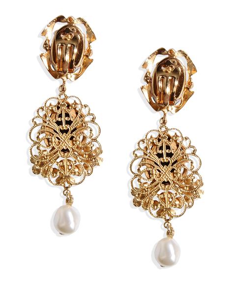 dolce and gabbana style earrings|who sells dolce and gabbana.